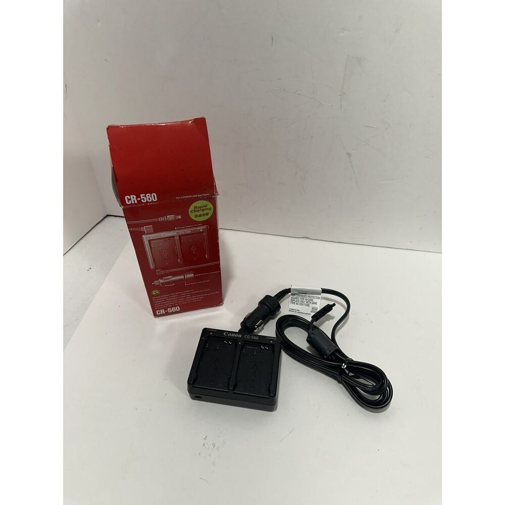 Canon CR-560 AC/Car Battery Charger/Adapter for Canon Camcorders & Cameras